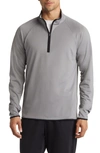 Zella Swing Quarter Zip Golf Pullover In Grey December