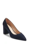 Stuart Weitzman Linsi 75 Block Pump In Nice Blue