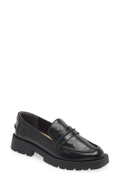 Dolce Vita Evanka Loafer In Midnight Crinkle Patent