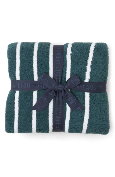 Barefoot Dreams Cozychic™ Endless Road Throw Blanket In Dark Emerald Multi