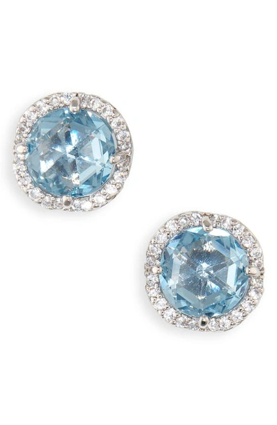 Kate Spade Crystal Stud Earrings In Sapphire