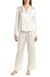 Nordstrom Washable Silk Pajamas In Ivory Egret