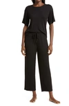 Nordstrom Moonlight Eco Easy Rib Pajamas In Black