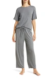 Nordstrom Moonlight Eco Easy Rib Pajamas In Grey Dark Heather