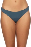 O'neill Flamenco Saltwater Solids Bikini Bottoms In Slate