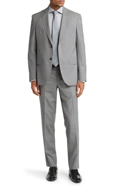 Ted Baker Karl Slim Fit Soft Constructed Wool Suit In Light Grey