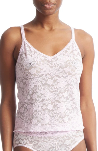 Hanky Panky Daily Lace Sheer Camisole In Fairy Dust Pink