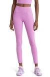 Zella Studio Luxe High Waist Pocket 7/8 Leggings In Purple Iris