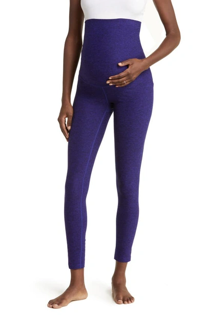 Zella Restore Soft Maternity Leggings In Blackberry