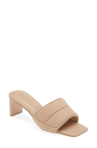 Open Edit Cava Slide Sandal In Beige