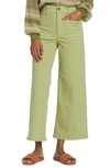 Billabong Free Spirit Wide Leg Ankle Pants In Willow
