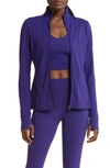 Zella Studio Luxe Performance Jacket In Blackberry