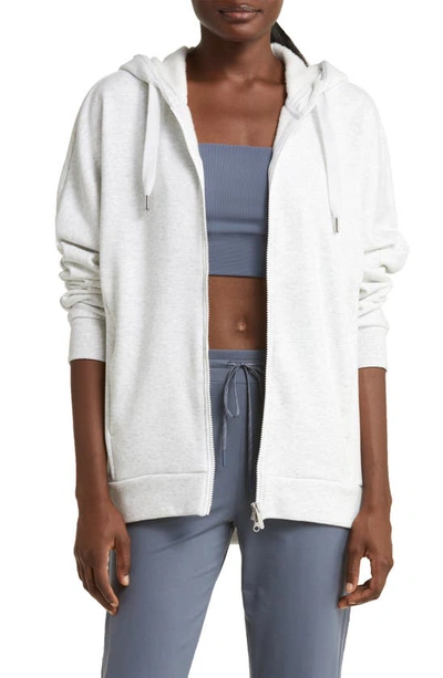 Zella Amazing Full Zip Hoodie In Ivory Dove Heather