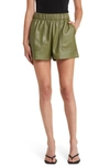 STEVE MADDEN LAINEY FAUX LEATHER SHORTS