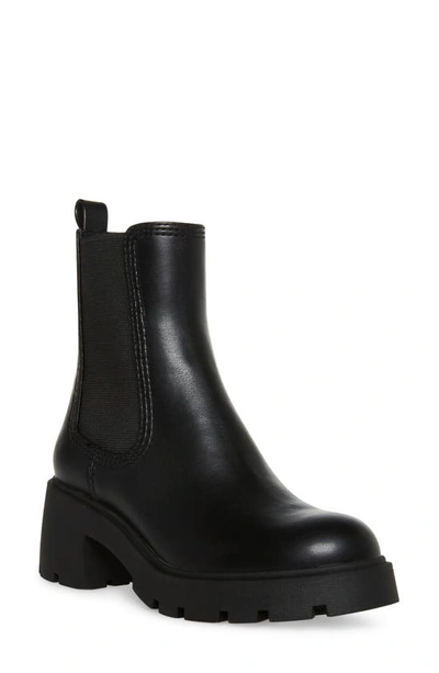 Steve Madden Haylan Chelsea Boot In Blk Action Lea