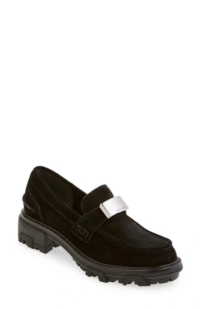 Rag & Bone Shiloh 2.0 Lug Loafer In Black Suede