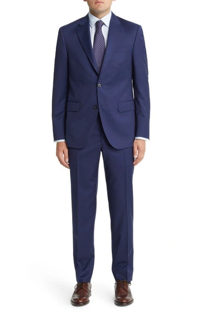 Peter Millar Tailored Fit Wool Suit In Blue