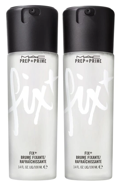 Mac Cosmetics Prep + Prime Fix+ Face Primer & Makeup Setting Spray Duo Set $62 Value In White