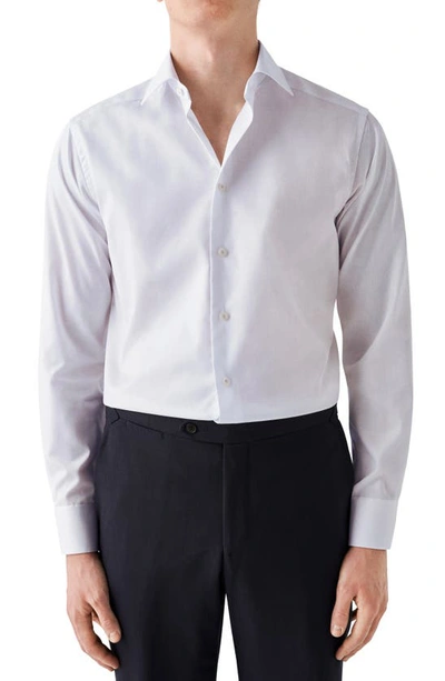 Eton Slim Fit Cotton Twill Dress Shirt In White