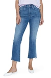 Pistola Lennon High Waist Chew Hem Crop Bootcut Jeans In Sunny