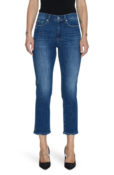 Pistola Monroe High Waist Crop Cigarette Jeans In Blue