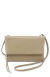 Hobo Small Draft Leather Crossbody Bag In Bay Leaf