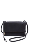 Hobo Small Draft Leather Crossbody Bag In Black