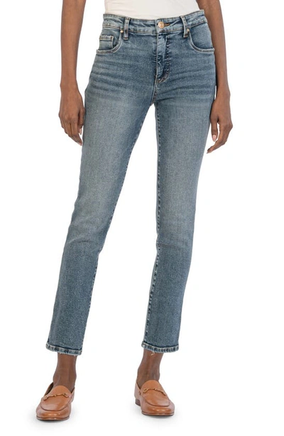 Kut From The Kloth Mia High Rise Fab Ab Slim Fit Jean In Attributes Wash In Multi