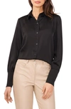 Halogen Button-up Shirt In Rich Black