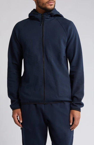 Zella Full Zip Hooded Jacket In Navy Sapphire