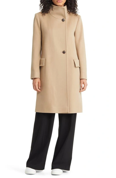 Fleurette Presley Cashmere Coat In Camel