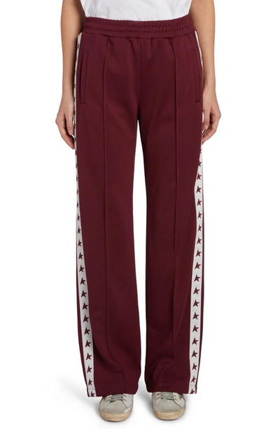 Golden Goose Dorotea Pants In Bordeaux Polyester In Red