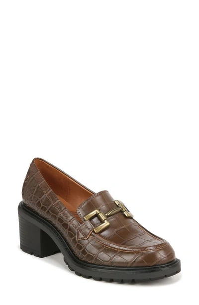 Zodiac Women's Gemma Hardware Lug Sole Loafers In Espresso Croco