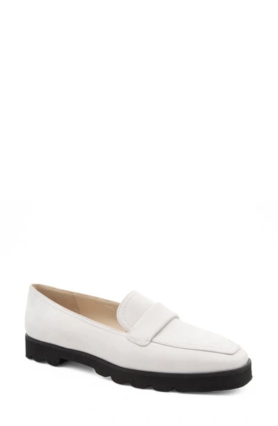 Amalfi By Rangoni Giuliano Loafer In Off White Tiffany Nubuk