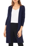 Halogen Open Front Longline Cardigan In Classic Navy