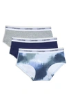 Calvin Klein Kids' 3-pack Hipster Briefs In Tiedy/ Sym/ Hg