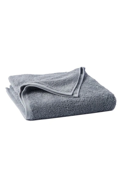 Coyuchi Cloud Loom Organic Bath Towel Set/4 In Blue