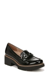 Naturalizer Diedre Lug Platform Loafer In Black Leather