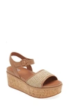 Fitflop Eloise Platform Sandal In Latte Tan/ Ivory