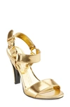 Karl Lagerfeld Cieone Sandal In Gold