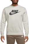 Nike Fleece Graphic Pullover Sweatshirt In Grey