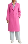 Sam Edelman Womens Lightweight Cold Weather Wool Coat In Pink