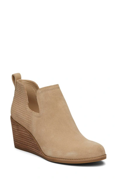 Toms Kallie Wedge Bootie In Oatmeal