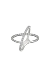 Bony Levy Audrey Diamond Crossover Ring In 18k White Gold