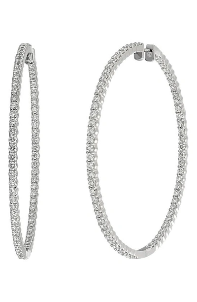 Bony Levy Audrey Diamond Inside Out Hoop Earrings In 18k White Gold