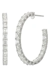 Bony Levy Gatsby Diamond Inside Out Hoop Earrings In 18k White Gold