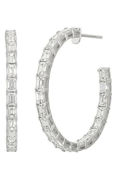 Bony Levy Gatsby Diamond Inside Out Hoop Earrings In 18k White Gold