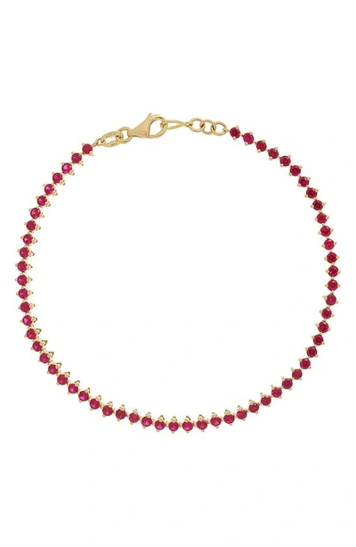 Bony Levy El Mar Ruby Tennis Bracelet In 18k Yellow Gold