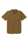Volcom Date Knight Short Sleeve Button-up Shirt In Multi