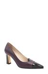 Amalfi By Rangoni Ibis Pump In Eggplant Black Glove Patent